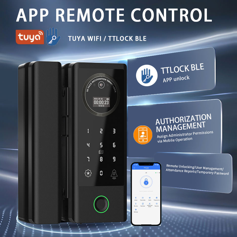 SK-GS5 APP remote control - Tuya WiFi and TTLock BLE, authorization management